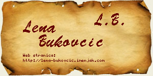 Lena Bukovčić vizit kartica